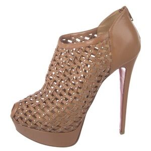Christian Louboutin Leather Platform boots